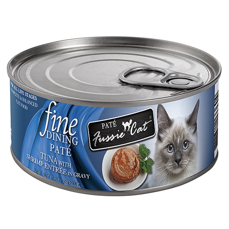 Fine Dining Pat Tuna with Shrimp Entre in Gravy Wet Canned Cat Food