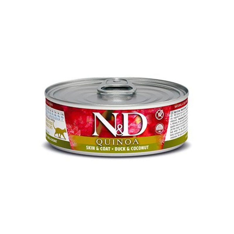 Farmina N&D Quinoa Skin and Coat Duck and Coconut Wet Cat Food