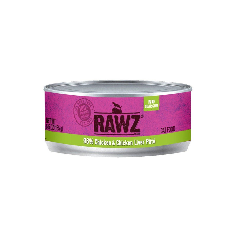 Rawz 96% Chicken & Chicken Liver Wet Cat Food