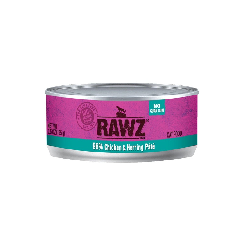 Rawz 96% Chicken & Herring Wet Cat Food