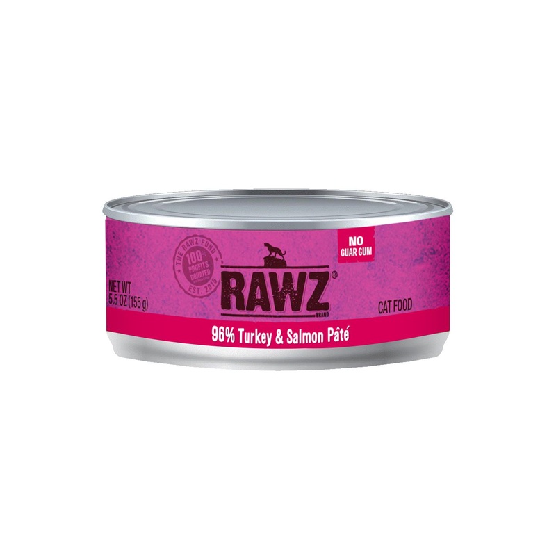 Rawz 96% Turkey & Salmon Wet Cat Food