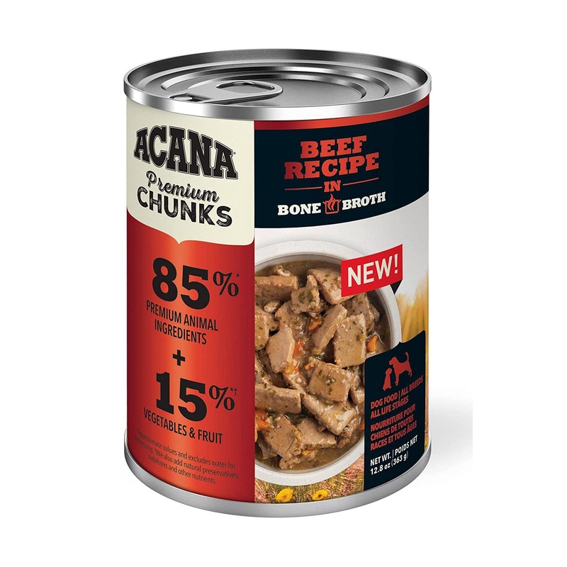 Acana Premium Chunks Beef in Bone Broth Wet Dog Food