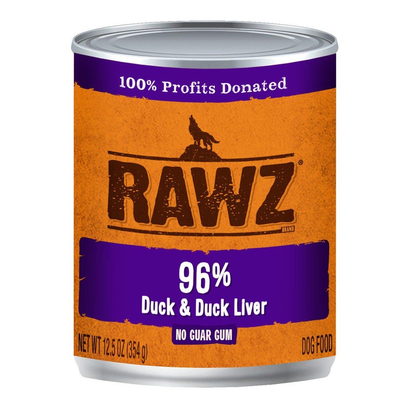 Rawz 96% Duck & Liver Wet Dog Food