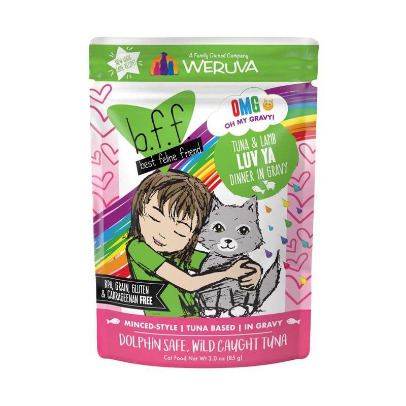 B.F.F. OMG Gravy! Tuna and Lamb Luv Ya in Gravy Wet Cat Food Pouch
