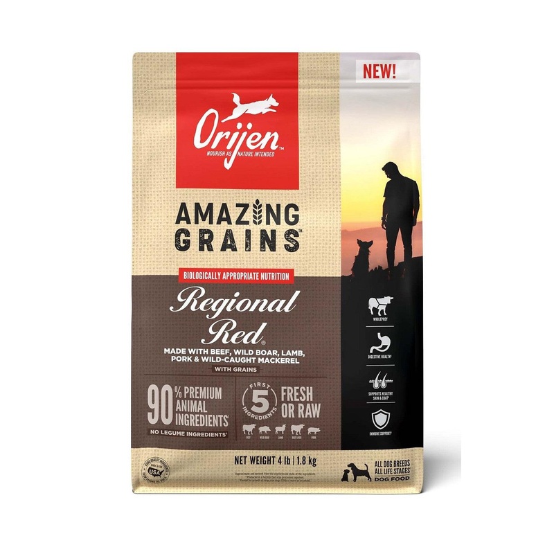 Orijen Amazing Grain Regional Red Dry Dog Food