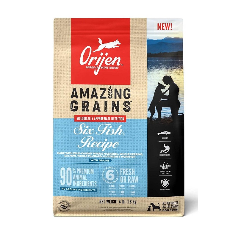Orijen Amazing Grain Six Fish Dry Dog Food