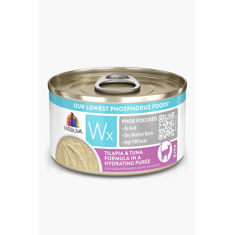 Weruva Wx Tilapia and Tuna Puree Wet Cat Food
