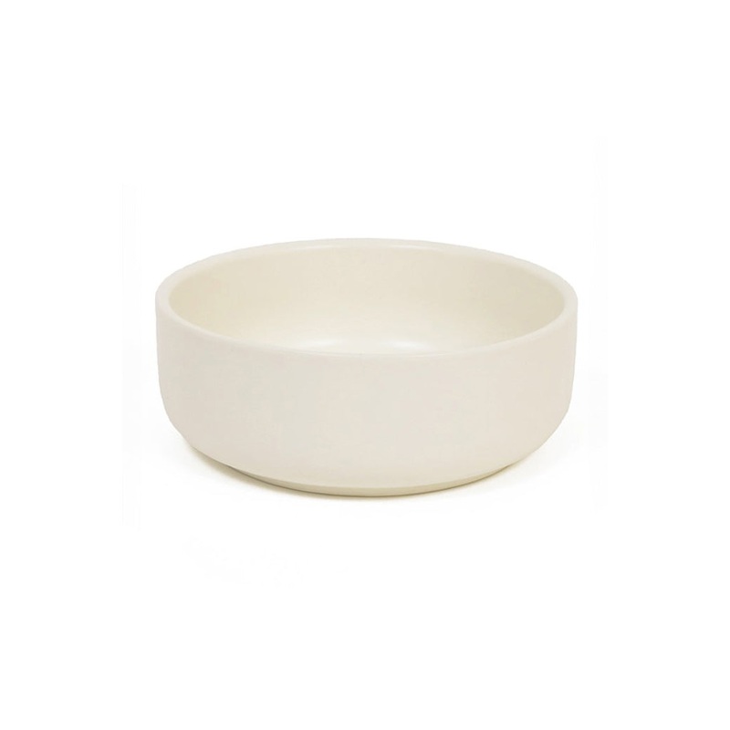 Great and Small Cream Stoneware Bowl