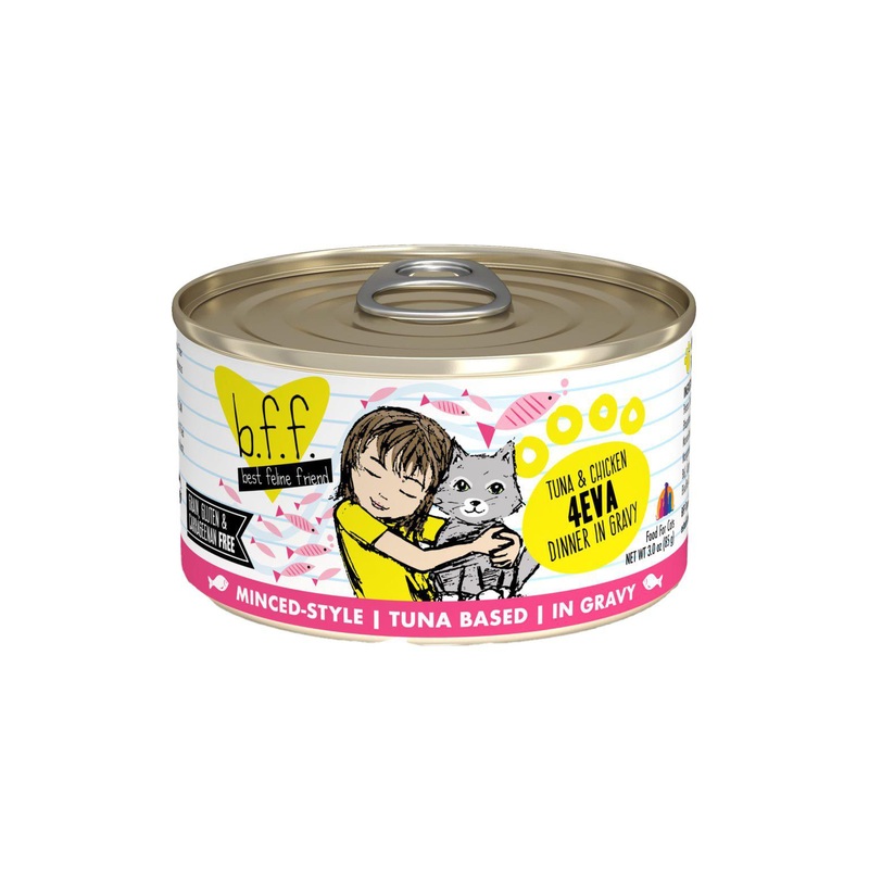 B.F.F. Originals Minced Tuna and Chicken 4Eva in Gravy Wet Cat Food