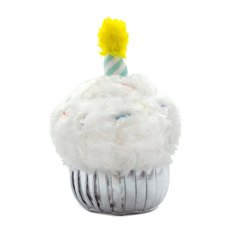 ThoozyPet Birthday Cupcake Plush Dog Toy