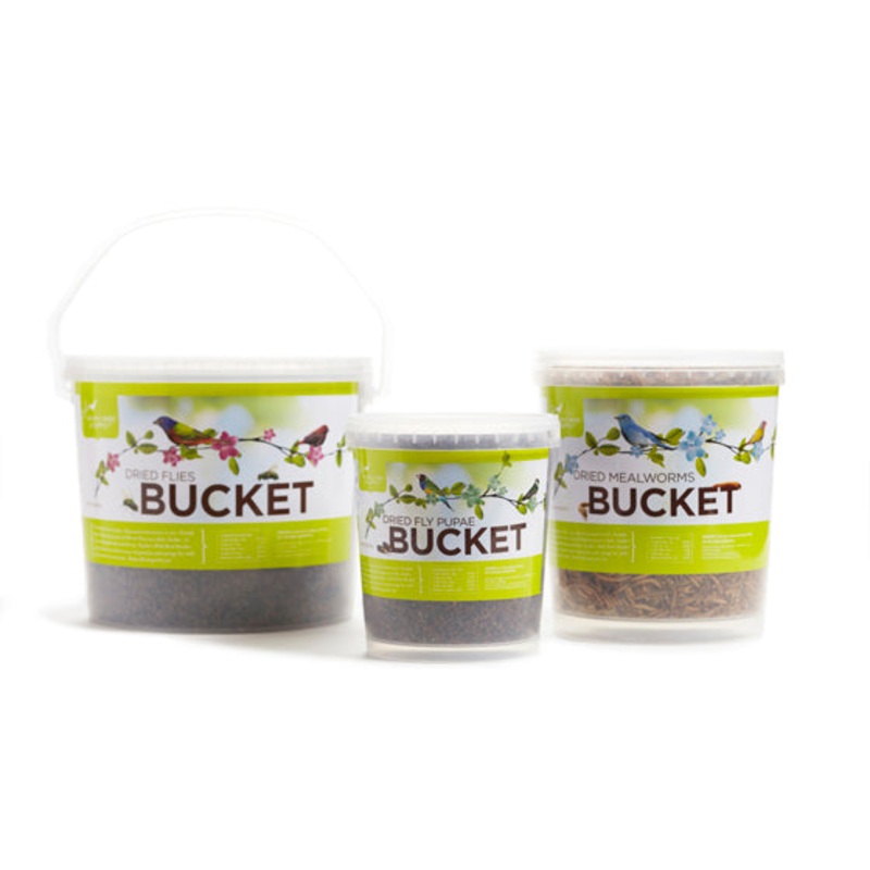 Pacific Bird Gourmet Mealworm & Cricket Bucket 27oz