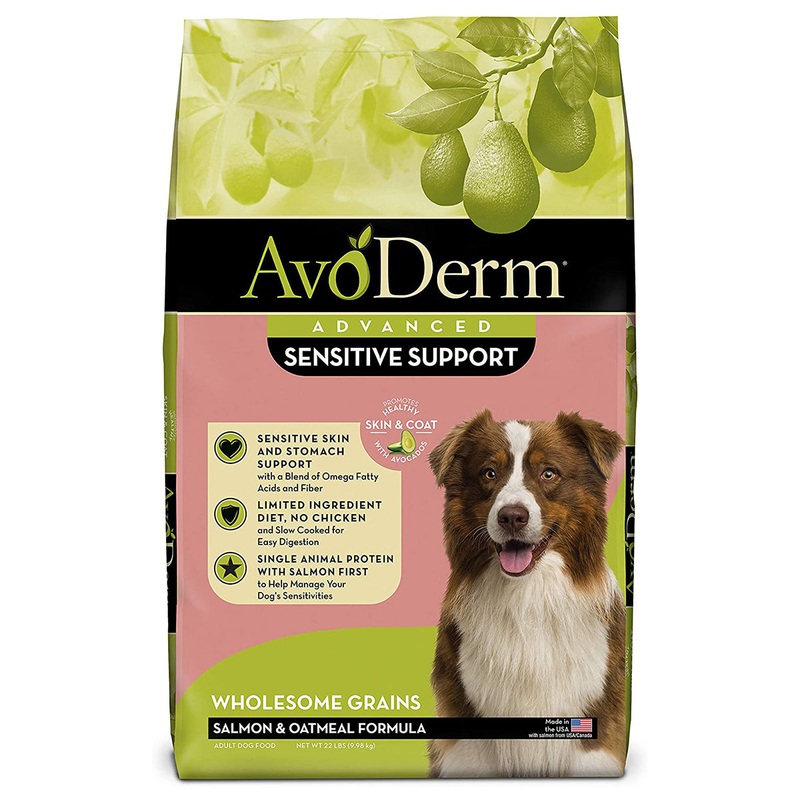 AvoDerm Advanced Sensitive Support Dry Dog Food - Salmon & Oatmeal - 22lb Bag