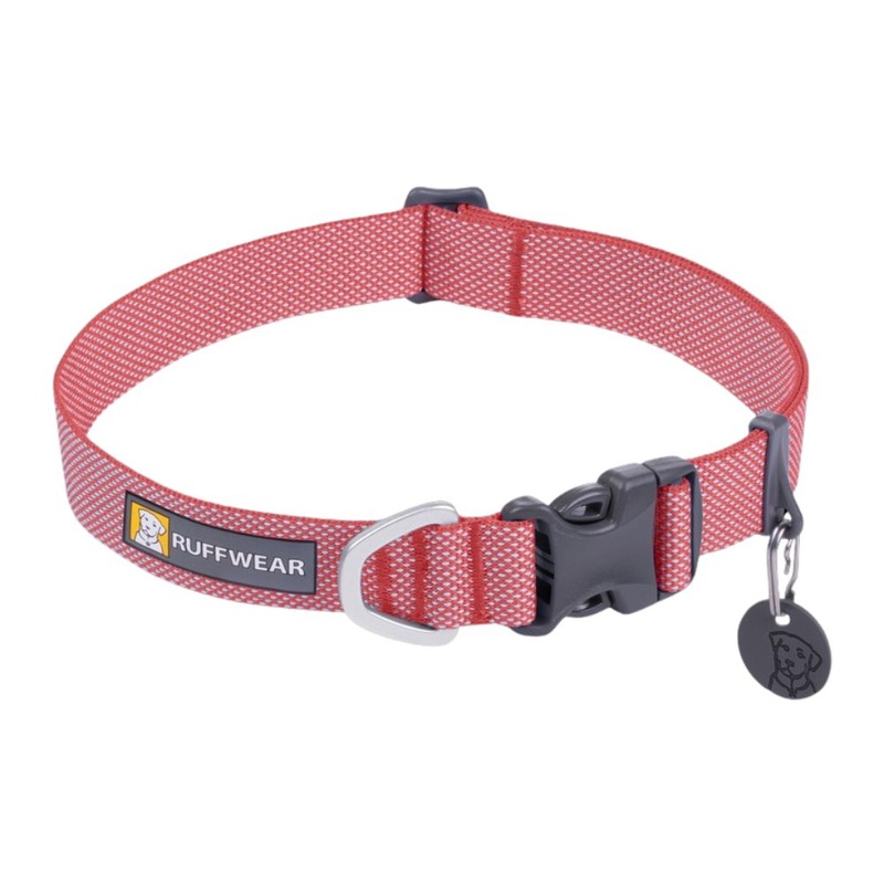 RuffWear Hi & Light Lightweight Dog Collar 11-14 Salmon Pink