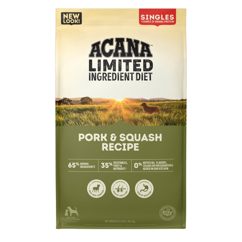 Acana LID Singles Dry Dog Food - Pork & Squash - 25lb Bag