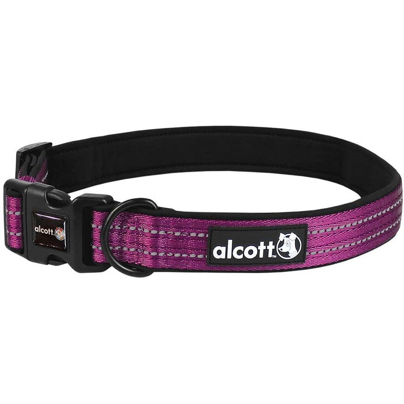 Alcott Adventure Dog Collar - X-Large 22-30 - Purple