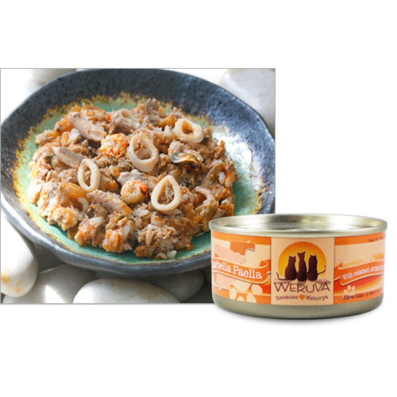Weruva Classic Dog Wet Dog Food - Marbella Paella with Mackerel & Shrimp in Aspic - 5.5oz Can