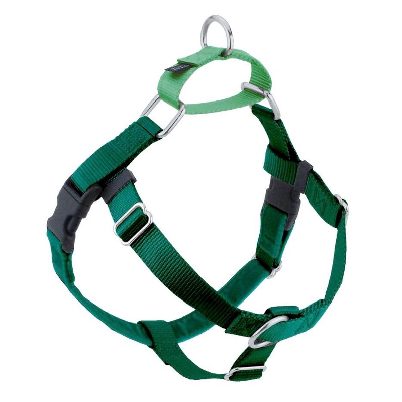 2 Hounds Design Freedom No-Pull Dog Harness - Medium 1 x 24-28 - Kelly Green