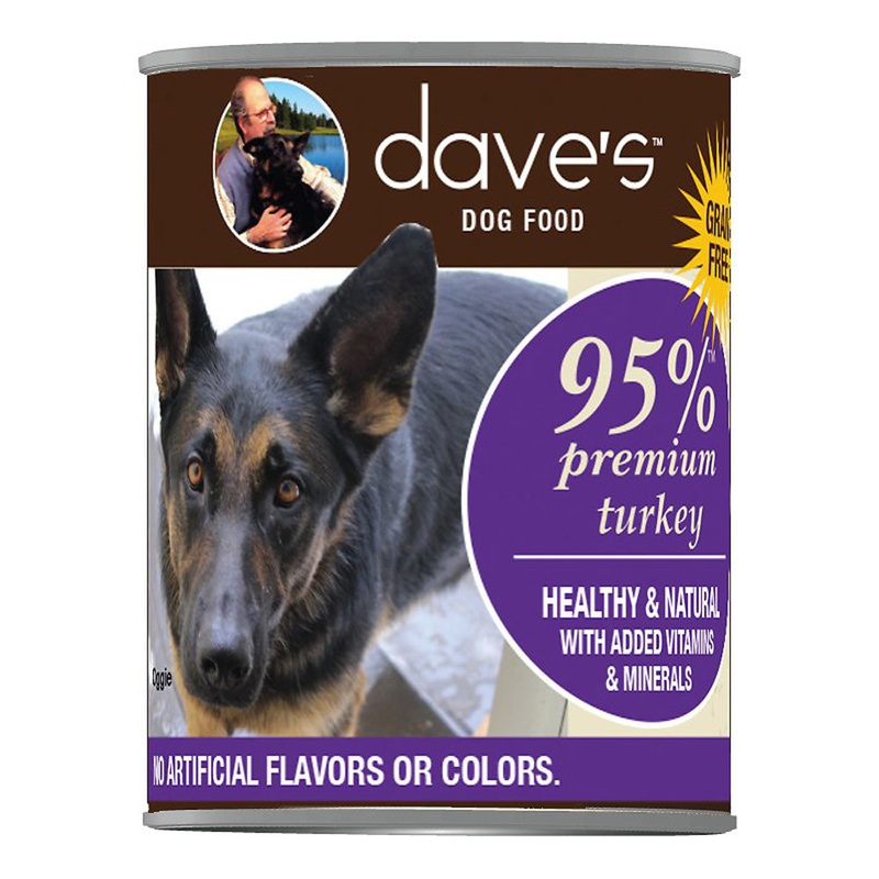 Dave's Pet Food 95% Premium Wet Dog Food - Turkey - 13oz Can