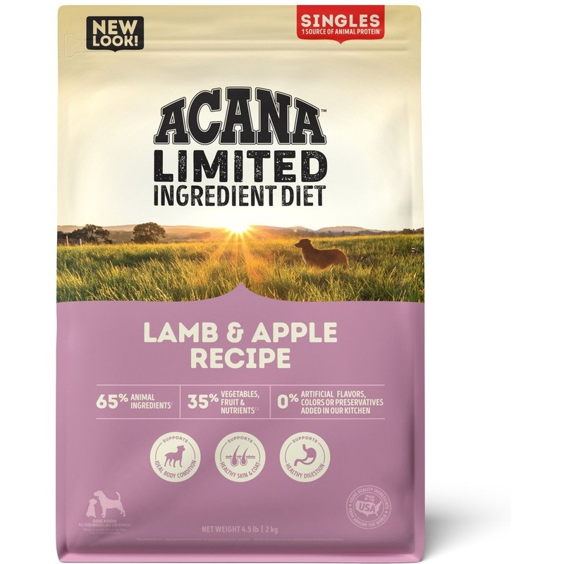 Acana LID Singles Dry Dog Food - Lamb & Apple - 4.5lb Bag