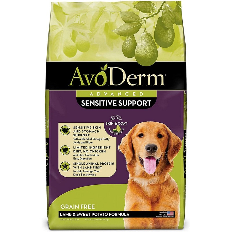 AvoDerm Advanced Sensitive Support Dry Dog Food - Lamb Sweet Potato - 22lb Bag