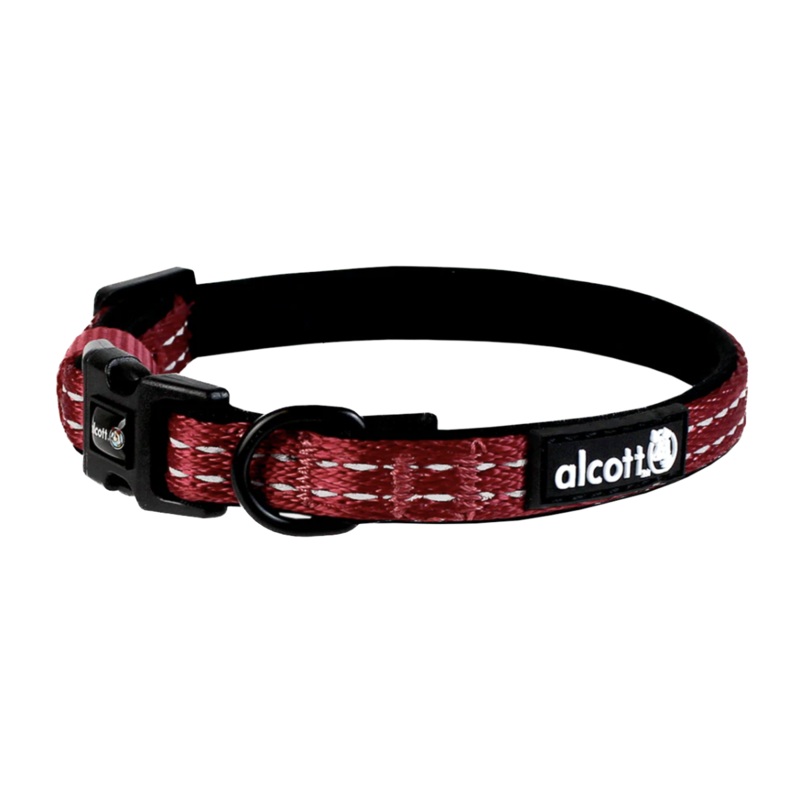 Alcott Adventure Dog Collar - Large 18-26 - Red