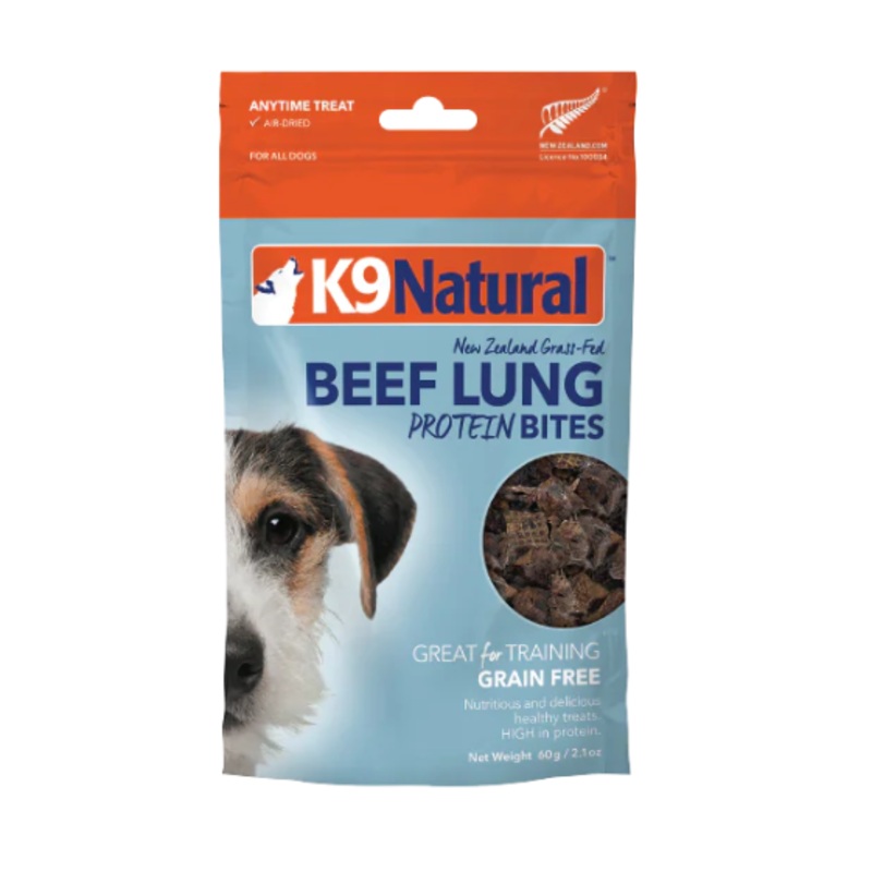 K9 Natural Beef Lung Protein Bites Dog Treats