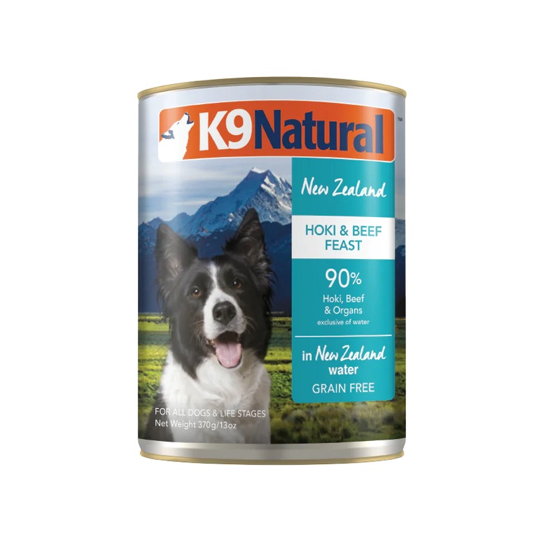K9 Natural Hoki & Beef Feast Canned Dog Food (13oz/12 Can Case)