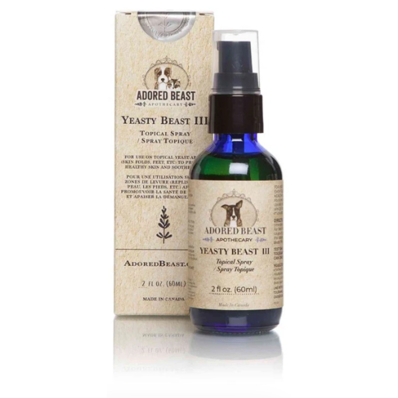Adored Beast Yeasty Beast III - Topical Yeast Spray for Dogs