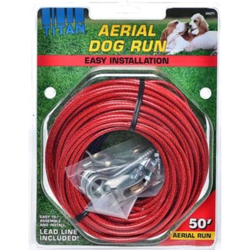 Aerial Dog Run Tie Out