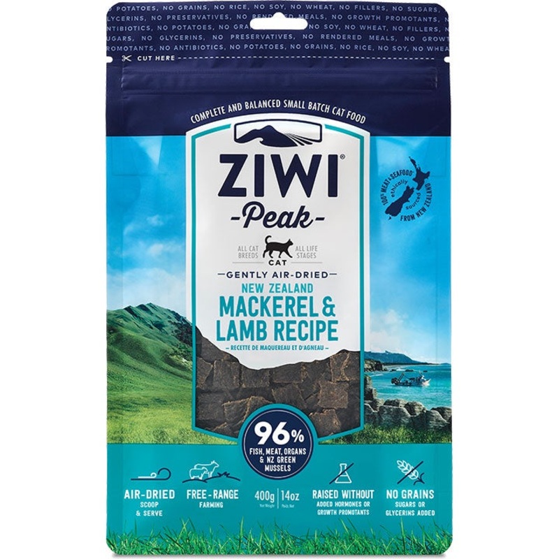 Ziwi Peak Air Dried Cat Food|14 oz|Beef|Chicken|Lamb|Mackerel & Lamb|Venison