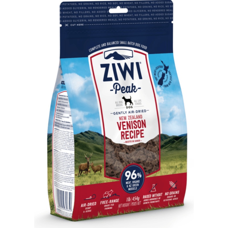 Ziwi Peak Air Dried Dog Food|1 lb|Beef|Chicken|Lamb|Mackerel & Lamb|Tripe & Lamb|Venison