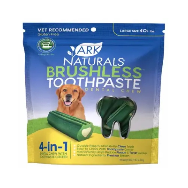 AMERICAN DISTRIBUTION & MFG CO 40003 Dental Chews Brushless Toothpaste for Large Dogs, 18-oz.