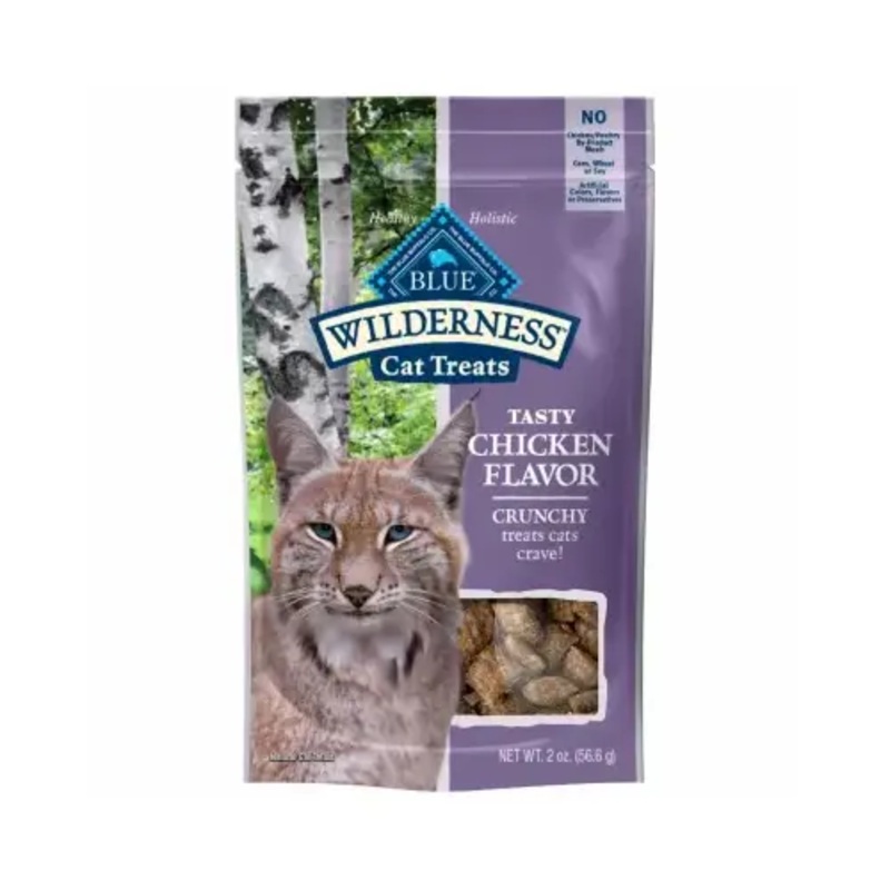 AMERICAN DISTRIBUTION & MFG CO 801494 Cat Treats, Wilderness Crunchy Chicken, 2-oz.