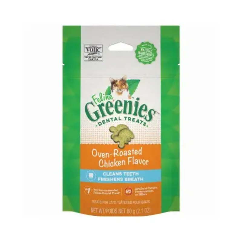 AMERICAN DISTRIBUTION & MFG CO 11130 Feline Greenies, Chicken, 2.5-oz.