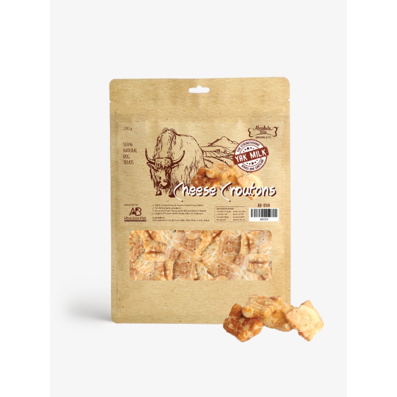 Absolute Bites Cheese Croutons Dog Treats 280g