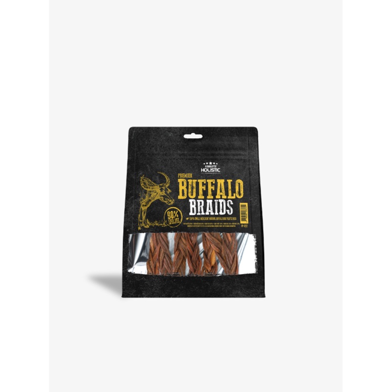 Absolute Holistic Premier Dog Treats Buffalo Braids 5pcs/80g