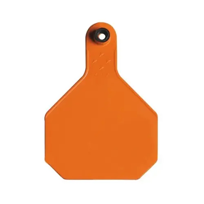 ANIMAL HEALTH INTERNATIONAL 12676453 All American Livestock Tag, Blank, Large, Orange - pack of 25