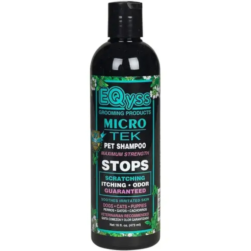 Eqyss Grooming Products 08642287 Micro-Tek Medicated Shampoo for Pets 16-oz
