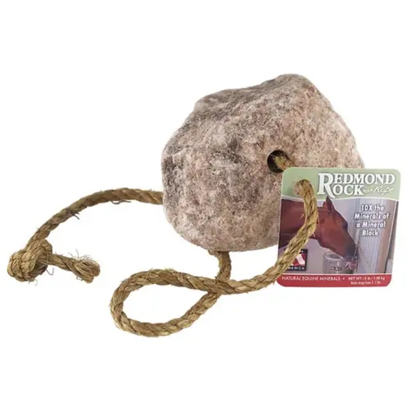 Redmond Minerals, Inc / Trophy Rock 331063-XCP8 Redmond Rock-on-a-Rope Equine Minerals 3-lbs - pack of 8