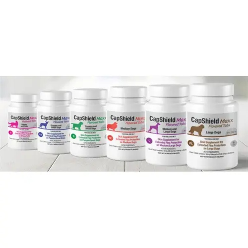 RNA Supplements 182314 CapShield Maxx Skin Supplement Tabs for Dogs Large