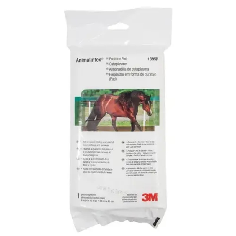 3M 1395P Animalintex Horse Hoof Poultice Pad, 8 x 16-In.