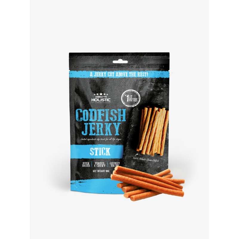 Absolute Holistic Jerky Limited Ingredient Dog Treat  Codfish Stick (100g)