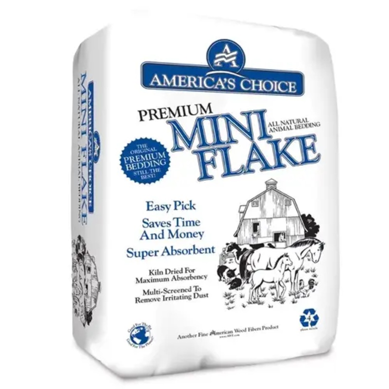 America's Choice 67P2MINIAC Animal Bedding America's Choice Mini Flake 3 Wood
