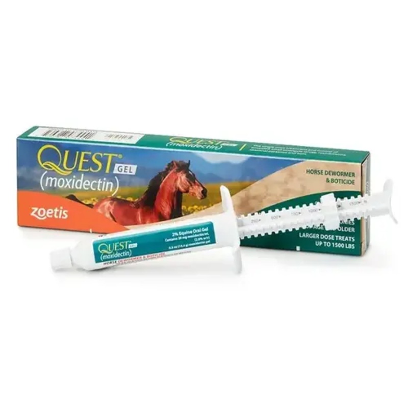 ANIMAL HEALTH INTERNATIONAL 21287930 Quest Plus Equine Gel, Moxidectin/Praziquantel, 14.4-gm.