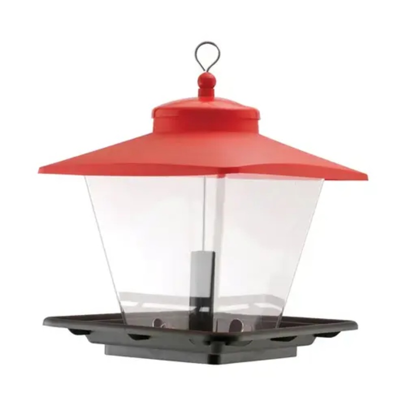 Audubon NA6228 Bird Feeder Wild Bird 7 lb Plastic Cafe 4 ports Red