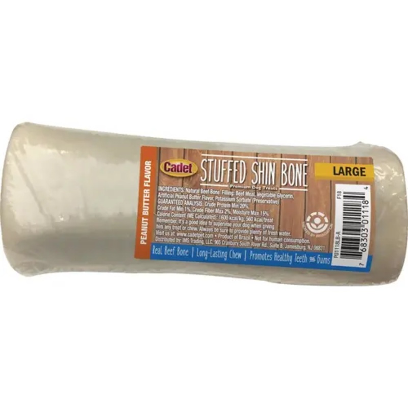 Cadet C01118-6 Peanut Butter Flavor Stuffed Large Shin Bone