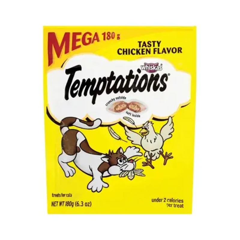 AMERICAN DISTRIBUTION & MFG CO E723002 Temptations Cat Treats, Chicken, 6.35-oz.