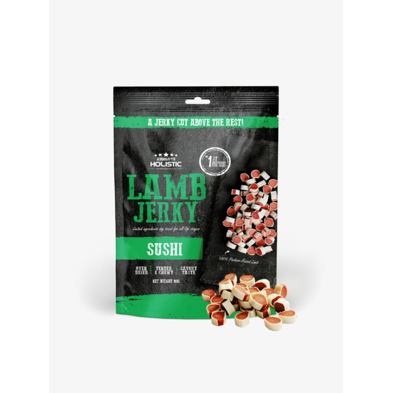 Absolute Holistic Jerky Limited Ingredient Dog Treat  Lamb Sushi (100g)