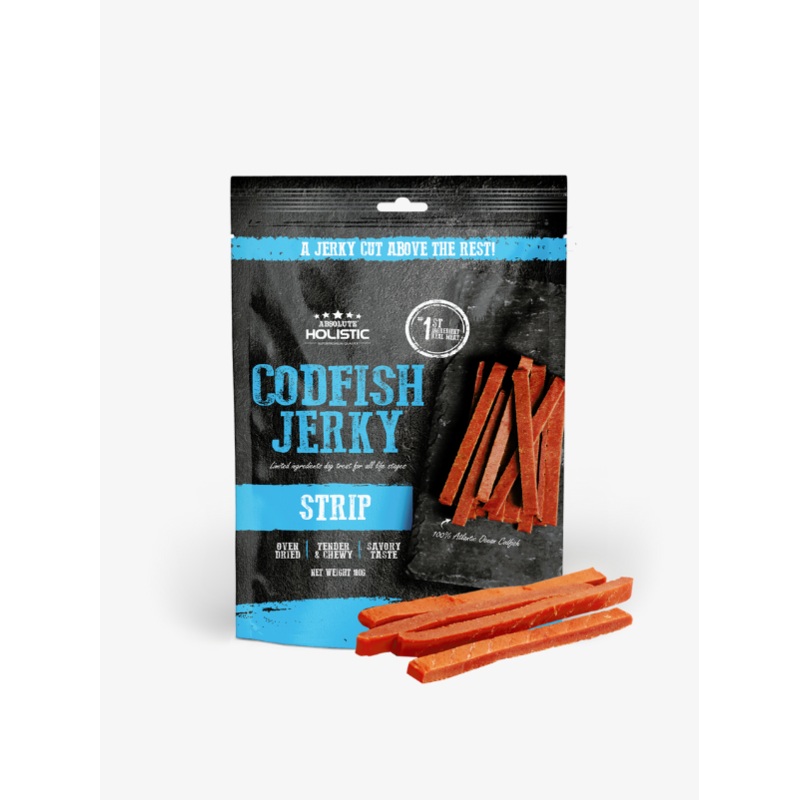 Absolute Holistic Jerky Limited Ingredient Dog Treat  Codfish Strip (100g)