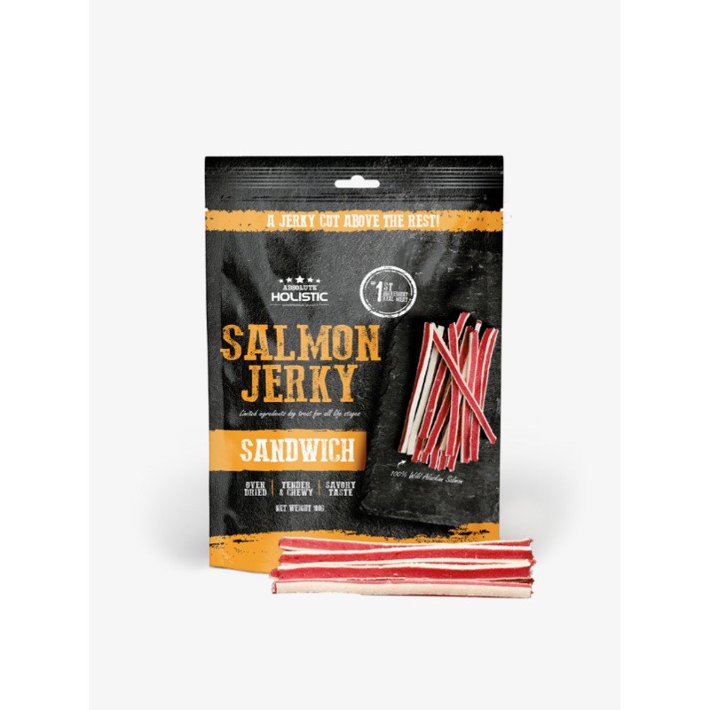 Absolute Holistic Jerky Limited Ingredient Dog Treat  Salmon Sandwich (100g)